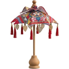BRANDSMITHS Barocco Soleil Rouge Bali Şemsiyesi