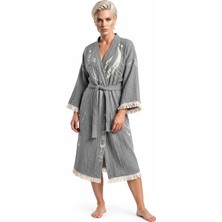 BRANDSMITHS Grey Crescent Eye Kimono