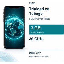 Hobibahçem Trinidad ve Tobago Esım Internet Paketi 3 GB 30 Gün