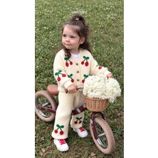 Lucco Cimcimkids Kiraz Nakışlı Triko Takım
