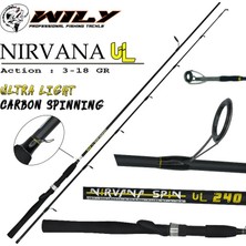 Wily Nirvana Ul 225 cm  Spin Kamış 3-18 gr 2,25
