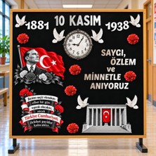 Ti Play 10 Kasım Atatürk'ü Anma Günü Hazır Fügür Kesim Pano Süsü