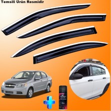 Friemats Chevrolet Aveo Sedan Krom Cam Rüzgarlığı Nikelajlı Abs Krom Mügen Cam Rüzgarlığı 2006-2012 + Ebrayn 150ML Koku