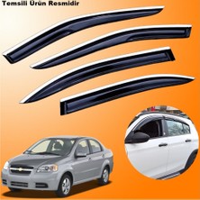 Friemats Chevrolet Aveo Sedan Krom Cam Rüzgarlığı Nikelajlı Abs Krom Mügen Cam Rüzgarlığı 2006-2012 Arası 4 Parça
