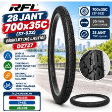 Rfl 28 Jant 700X35C  (28X1.5/8X1.3/8) (37-622) Bisiklet Dış Lastik D2727