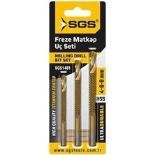 İbtaş SGS1481 - 4-6-8mm Freze Matkap Uç Seti
