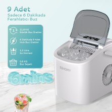 Euhomy Bullet (Kapsül) Buz Makinesi Gümüş