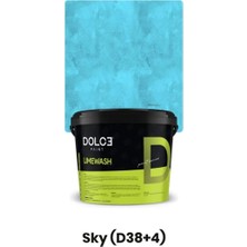 Dolce Boya Limewash Kireç Bazlı Dekoratif Efekt Boya Mat Mineral Sky 1 kg