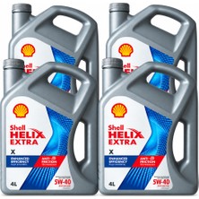 Shell Helix Extra x Motor Yağı 5W-40 4 x 4 Litre