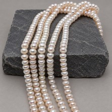 Yaşam Tohumu Inci Dizi Beyaz 7*5 mm – Doğal Doku Royal Seri (63304)