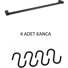 Marvielle Mutfak Banyo Genel Amaçlı Duvar Askısı 40 cm Boru 4 Askı - Askılık