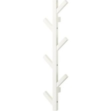 Marvielle Beyaz Renk Duvar Askısı 78 cm Masif Ağaç - Askılık