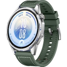 Sneezy Huawei Watch Gt7 46MM Ile Uyumlu Metal Tokalı Dikiş Desenli Dokuma Silikon Kordon