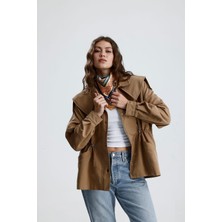 Gaca Collection Dara Kadın Kısa Bej Trenckot