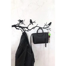 Marvielle Kuş Desenli Metal Duvar Askısı - Askılık