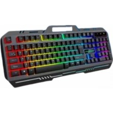 Pileli Store Işıklı Oyuncu Q Klavye Mouse Seti Siyah Gaming Oyuncu Klavye