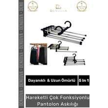 Marvielle Dayanıklı Dolap Organizer Hareketli Çok Fonksiyonlu Pantolon Askılığı - Askılık
