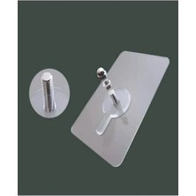 Marvielle Kendinden Yapışkanlı Askı Aparatı Banyo Mutfak Tablo Saat Askılığı 4 Adet - Askılık