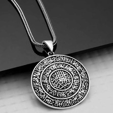 Moncuk Design Gümüş Ayetel Kürsi Kolye
