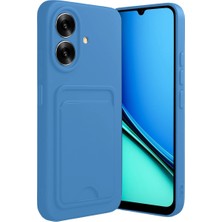 DS LLC Realme Note 60 Kelvin Kartvizitli Silikon - Açık Mavi