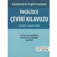 Kişisel Yayınlar Ingilizce Çeviri Kılavuzu Cevap Anahtarı(Önemli Not(!)Sadece Cevap Anahtarıdır)(!)