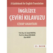 Kişisel Yayınlar Ingilizce Çeviri Kılavuzu Cevap Anahtarı(Önemli Not(!)Sadece Cevap Anahtarıdır)(!)