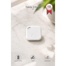 Torima Takip Cihazı Apple Find My Uyumlu Smart Tag F1 Beyaz