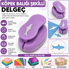 Mçb Group Köpek Balığı Şekilli Orta Boy Şekilli Delgeç | Kağıt Fon Kartonu Eva Delgeç | Scrapbook Hobi Delgeci