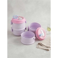Marvielle 2 Katlı Plastik Lunch Box 660+700ML Yemek Taşıma Kutusu - Yemek Kabı