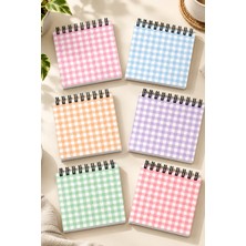 giftkonsept Pastel Pötikare Desenli Mini Bloknot Seti Spiralli Not Defteri