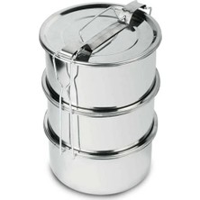 Marvielle 3 Lü Sefer Tası Paslanmaz Çelik 12X6 cm - Termos