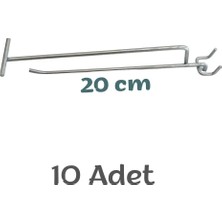 Marvielle 10 Adet Delikli Panolar Için Metal Askı Tel Askı Çubuğu - Askılık