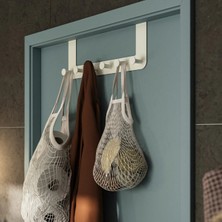 Marvielle Beyaz Metal Kapı Üstü Askısı, 35X13 cm - Askılık