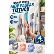 Marvielle Duvara Monte Mop Paspas Tutucu 4 Adet - Askılık
