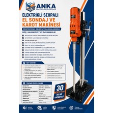 Anka Hıltı Karot Elektrikli Sehpalı Açılı Karot ve El Sondaj Makinesi Seti