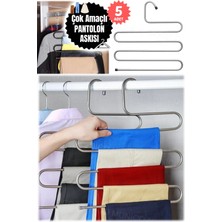 Marvielle 5 Adet Pantolon Askısı Çok Amaçlı Tasarım Çok Fonksiyonlu - Askılık