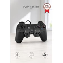Torima Oyun Konsolları Analog Usb Joystick Pc Oyun Kolu P2 Siyah