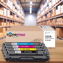 tonermax Hp Color Laserjet Pro 3388FDN 222A Cmyk Muadil Toner Seti Çipli