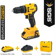 Maison Luré Akülü Vidalama Sgs Akülü Darbeli Matkap & Vidalama Seti 20V 60NM Tork 2*2.0AH (Kömürsüz Mo
