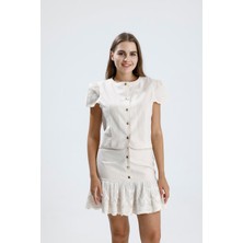 Gaca Collection Adrina Bej Gece/gündüz Alt-Üst Takım