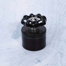 Maison Luré Pipo Aksesuarı 4 Katmanlı Çinko Alaşımlı Grinder, Mıknatıslı Kazıyıcı ve Yapışmaz Hazne