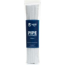 Maison Luré Pipo Temizleme Çubuğu 100 Adet 30CM Konik Spiral Pamuklu Temizleme Fırçası Seti