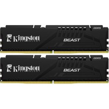 Kingston Kıngston 16GB (2x 8gb) Ddr5 6000MHZ CL30 Dual Kıt Pc Ram Beast KF560C30BBEK2-16TR