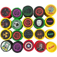 Maison Luré Tütün Saklama Kutusu 50MM 4 Katlı Plastik Öğütücü Grinder, Karışık Stok, Tek Adet