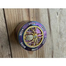 Maison Luré Pipo Aksesuarı Şık Tasarımlı 50MM Çelik Baharat ve Tütün Öğütücü Mıknatıslı Kaşıklı