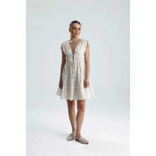 Gaca Collection Karni Bej Gece/gündüz Elbise