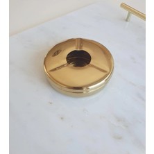 Maison Luré Pipo Küllüğü Altın Renkli Metal Küllük, Şık ve Zarif Tasarım, Dayanıklı ve Kullanışlı