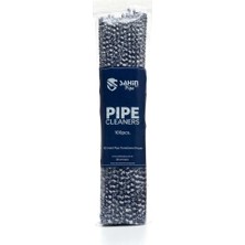 Maison Luré Pipo Temizleme Çubuğu 100 Adet 30CM Konik Pamuklu Mavi Temizleme Fırçası Seti