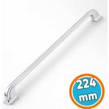 Nzb Mobilya Mutfak Dolabı Çekmece Dolap Kulpu Kulbu Metal Kulpları Krom (224 mm - 22.4 Cm)