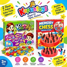 Kaplantoys Candy Şeker Eşleştirme Oyunu ve Memory Chess Renk Bulma Oyunu